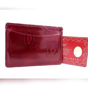 Cartier Happy Birthday Burgundy Card Holder